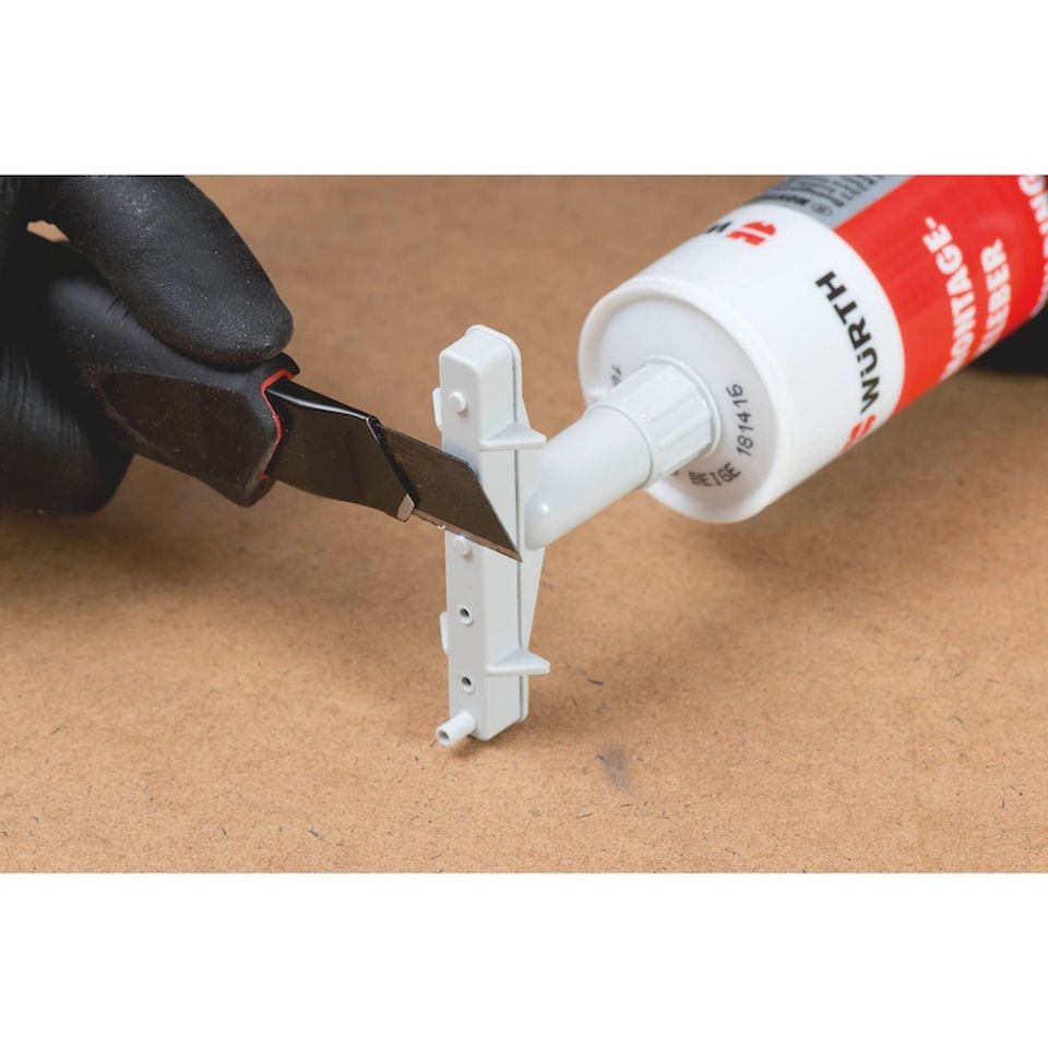 WÜRTH 2K-Cuttermesser Teppichmesser 18mm inkl. 3Klingen extrem Scharf