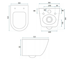 Wand Dusch WC Taharet Bidet-Funkt Taharat randlos Warmwasser Anschluss