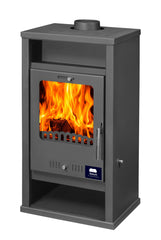 Kamin Ofen Kaminofen Anthrazit Rauchrohr 7,8 KW BimSchV 1-2 EEK A