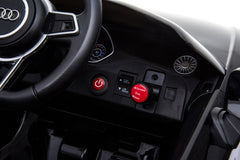 Kinder Elektro Auto Audi Tt Rs Cabrio mit Fernbedienung Usb und Mp3 Anschluss 2x30W Motoren und 12V