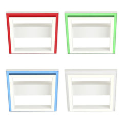 Brilliant Pallas LED Wand- und Deckenleuchte 30x30cm sand/weiß