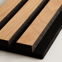 2x Akustikpaneele Wandpaneele Raumakustik Holz Filz Wandverkleidung 120x60cm