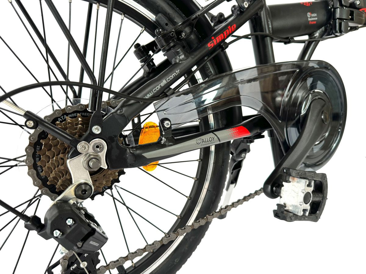 20 Zoll Alu Faltrad Klapprad Shimano 7-Gang-Schaltung Klappfahrrad