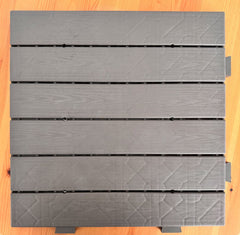 Terrassenfliesen Terrassen Boden Fliesen 50x50cm Braun Kunststoff