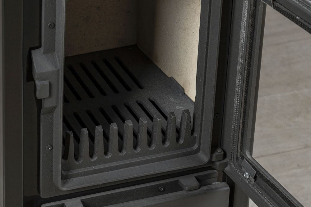 Kamin Ofen Kaminofen Anthrazit Rauchrohr 6,7KW BimSchV2 EEK A