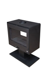2Scheiben Design-Kaminofen Kamin Ofen Kaminofen EcoDesign 10kW EEK A+