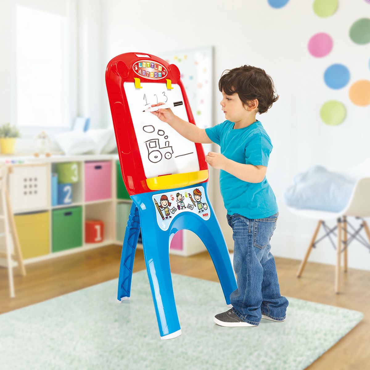 Jumbo-Kinder Tafel Whiteboard Board Standtafel und 2 Aufhängeclips mit 13pcs