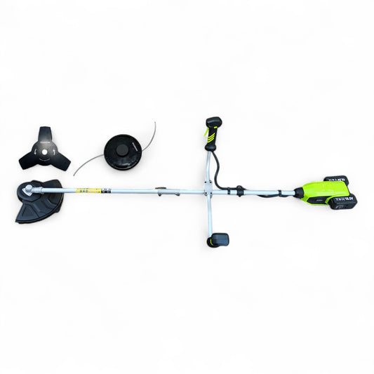 40V 2in1-Akku-Freischneider Trimmer Garten Gerät Kombigerät 2 x Akku + Doppelladegerät