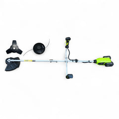 40V 2in1-Akku-Freischneider Trimmer Garten Gerät Kombigerät 2 x Akku + Doppelladegerät