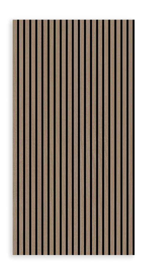 Akustikpaneele Holz 3D 2x Akustik Wandpaneel 240x60cm Wandverkleidung Walnut