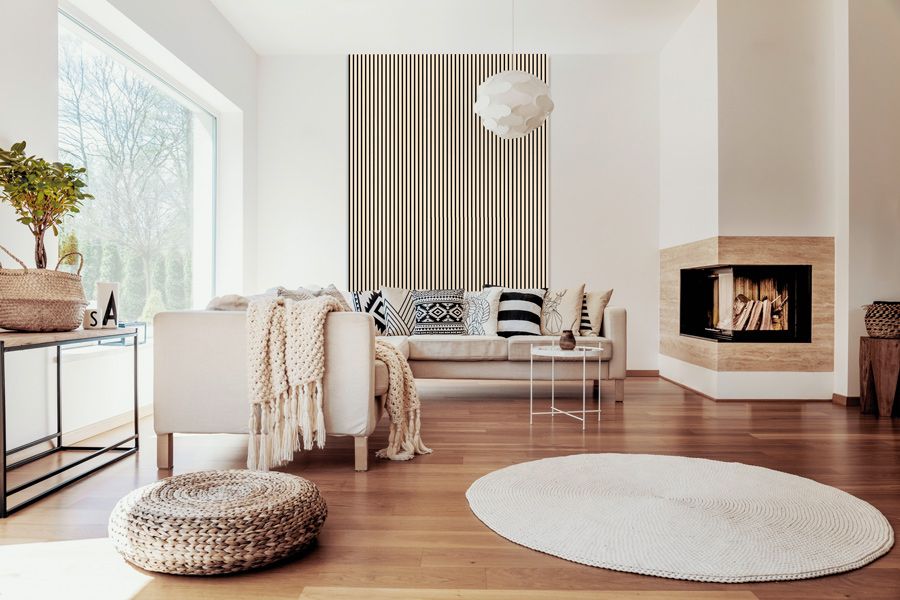 Akustikpaneele Holz 3D Akustik Wandpaneel 240x60cm Wandverkleidung Nat Oak