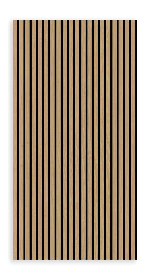 Akustikpaneele Holz 3D 2x Akustik Wandpaneel 240x60cm Wandverkleidung Teak