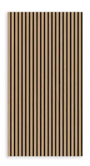 Akustikpaneele Holz 3D 2x Akustik Wandpaneel 240x60cm Wandverkleidung Teak