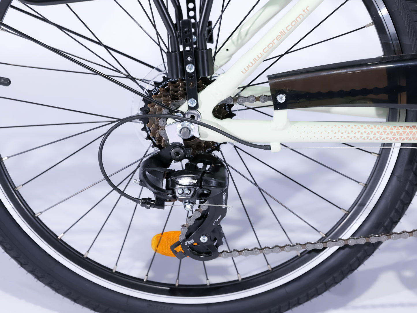 26" Zoll Alu City Bike Mädchen Fahrrad Aluminium Shimano 21 Gang RH44