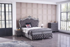 Boxspringbett Baza Yatak Boxspring Bett 160x200 Komplett Set Frezya