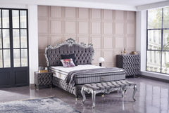 Boxspringbett Baza Yatak Boxspring Bett 160x200 Komplett Set Frezya