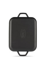 Grillplatte aus Gusseisen mit zwei Griffen Gussplatte Gusseisenplatte 26X32