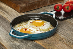 Servierpfanne aus Gusseisen mit 2 Seitengriffen Induktion 19cm