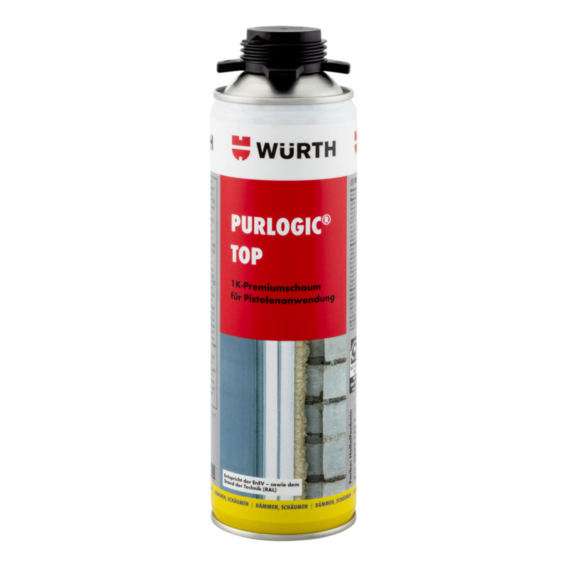 15 x Würth Purlogic Top 1K Pistolenschaum Betongrau Bauschaum Montageschaum