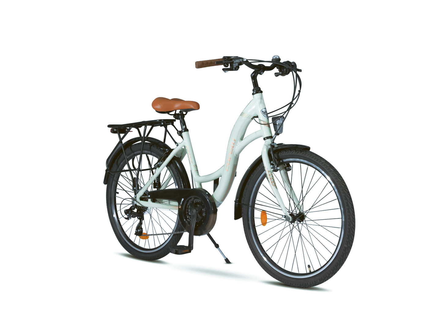 28 Zoll Alu City Bike Mädchen Fahrrad Aluminium Shimano 21Gang RH 51cm