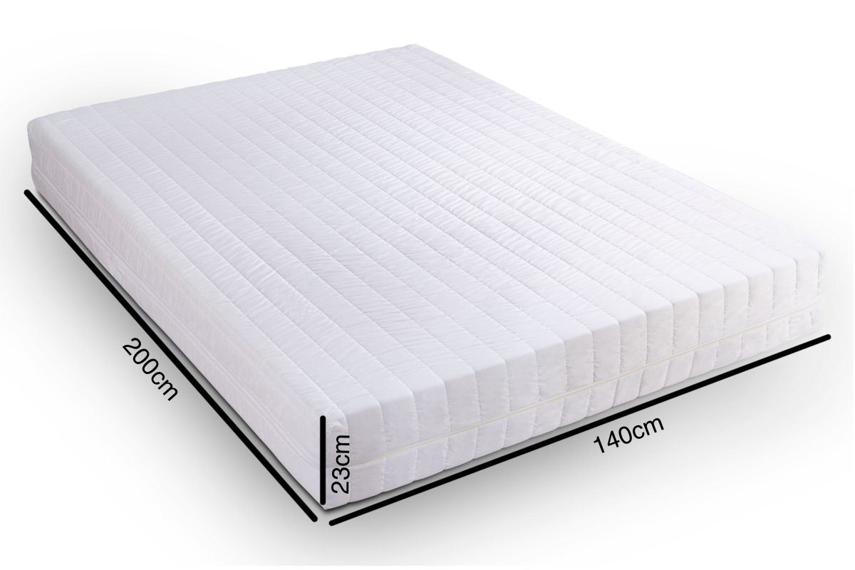 Easy Comfort Matratze Komfortschaum Rollmatratze 23cm (H3) Weiß 140x200 cm