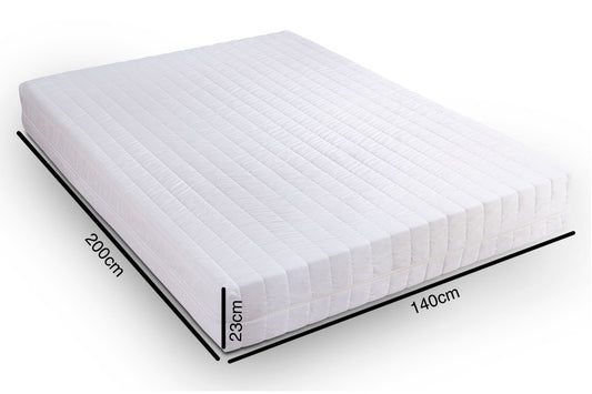 Easy Comfort Matratze Komfortschaum Rollmatratze 23cm (H3) Weiß 140x200 cm