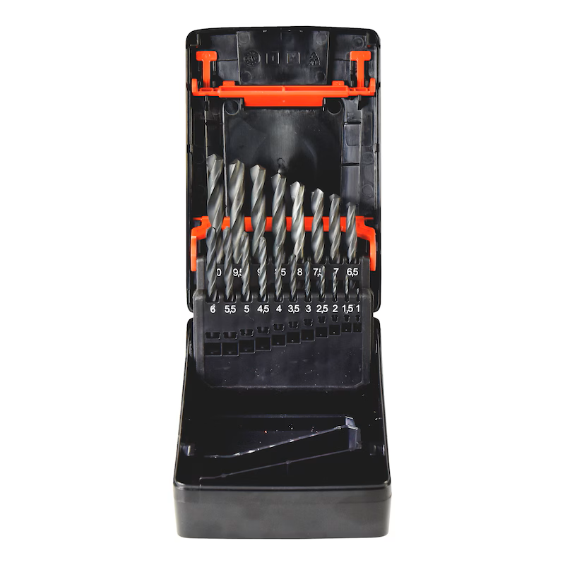 Würth HSS Spiralbohrer Set DIN 338 TYP RN 118° 19tlg 1-10mm Kassette Sortiment