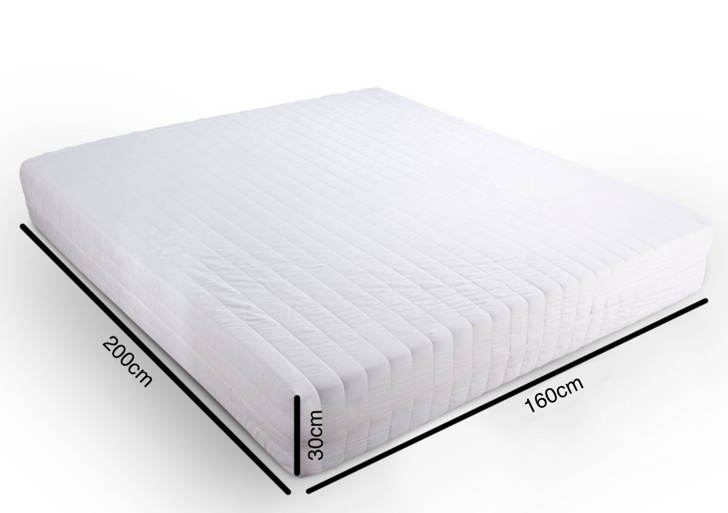 Easy Comfort Matratze Komfortschaum Rollmatratze H3 30cm Weiß 160x200 cm