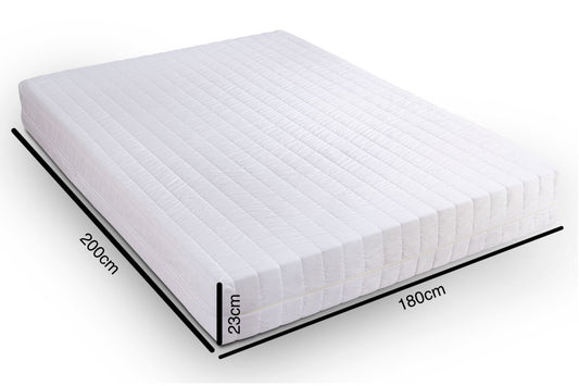 Easy Comfort Matratze Komfortschaum Rollmatratze 23cm (H3) Weiß 180x200 cm