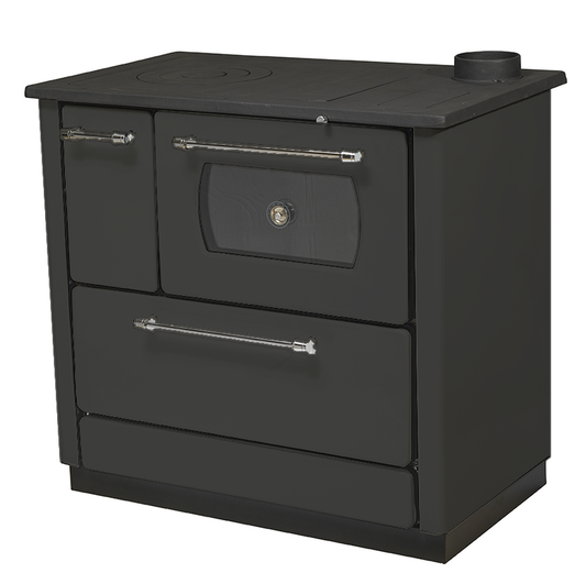 Küchenofen Holzherd Küchen Herd Gusseisen 7,9KW BimSchV2 EEK A+ Anthr.