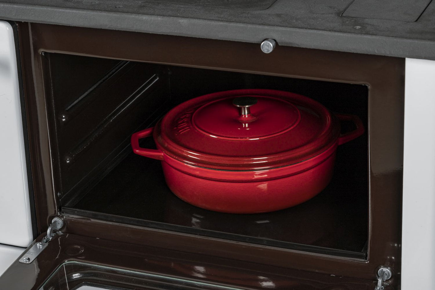 Küchenofen Holzherd Küchen Herd Gusseisen 7,9KW BimSchV2 EEK A+ Anthr.