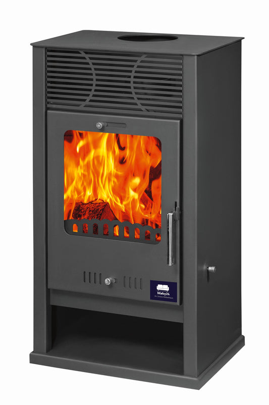 Kamin Ofen Kaminofen Anthrazit Rauchrohr 7,8 KW BimSchV 1-2 EEK A