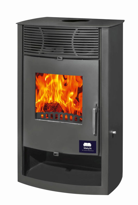 Kamin Ofen Kaminofen Anthrazit Rauchrohr 7,78 KW BimSchV 1-2  EEK A