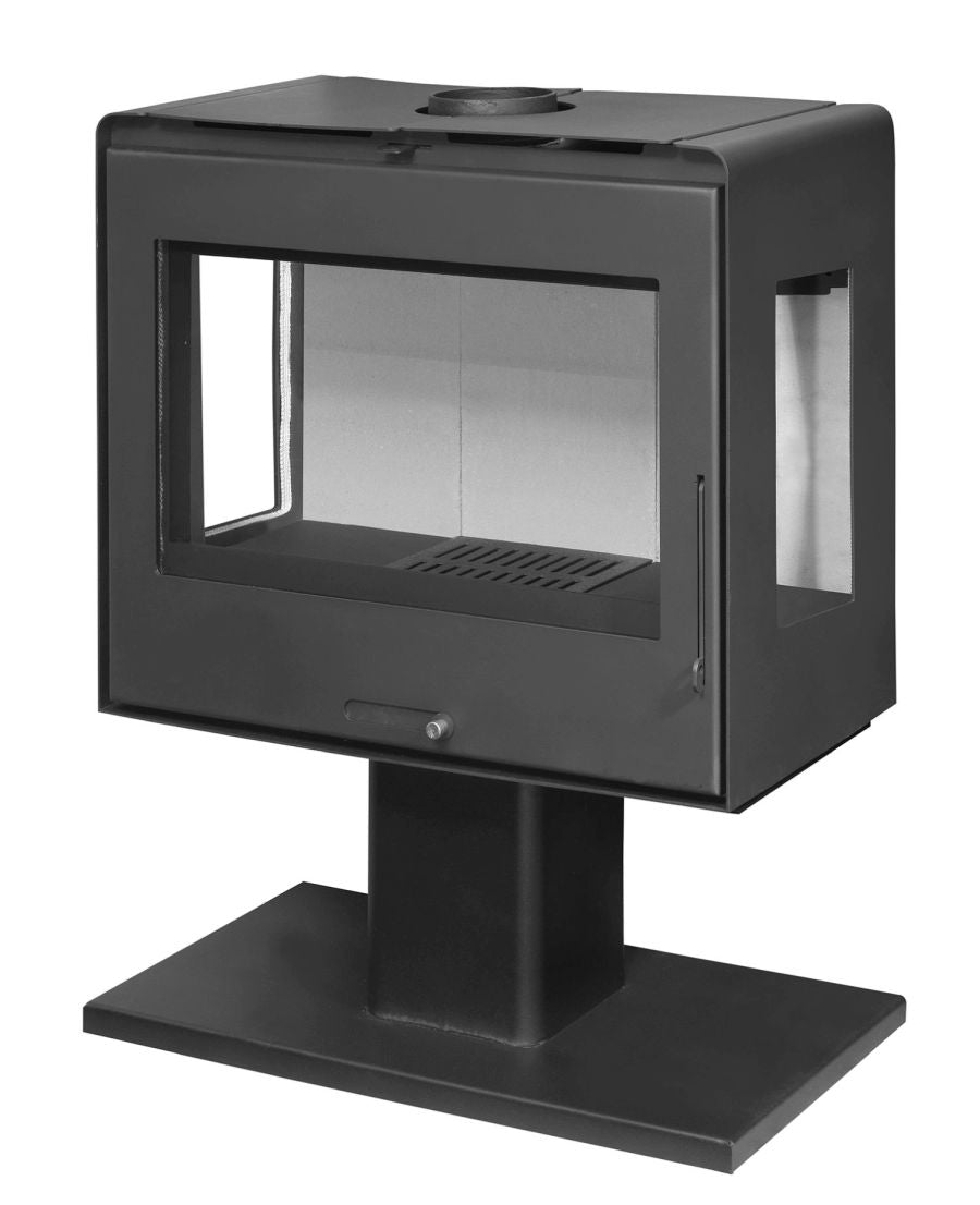 3-Scheiben Design-Kaminofen Kamin Ofen EcoDesign 10,5kW EEK A+