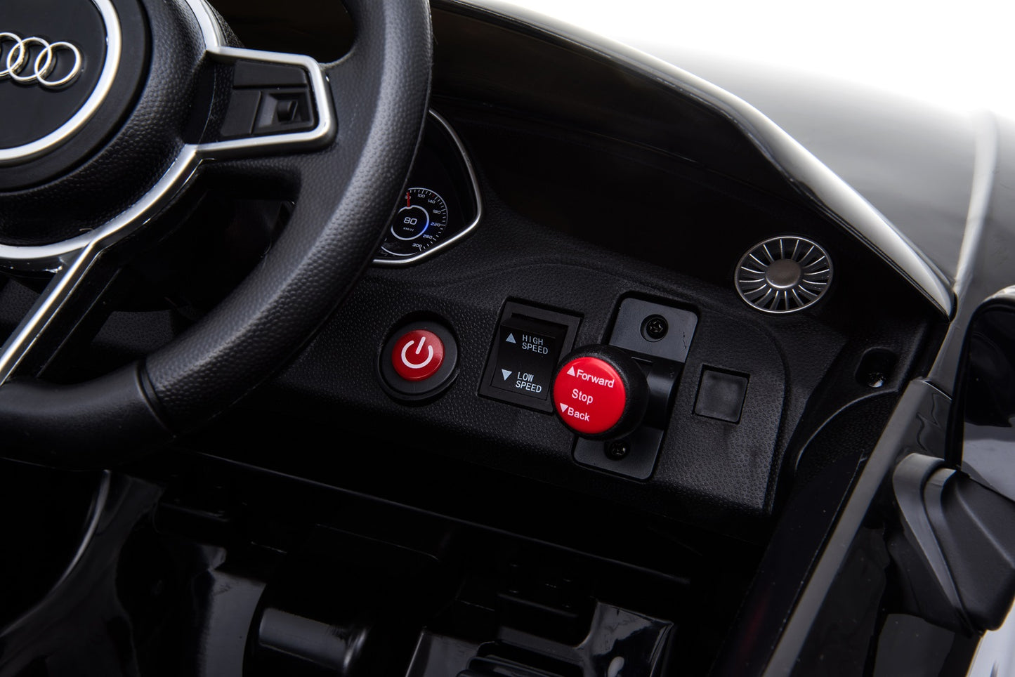 Kinder Elektro Auto Audi Tt Rs Cabrio mit Fernbedienung Usb und Mp3 Anschluss 2x30W Motoren und 12V