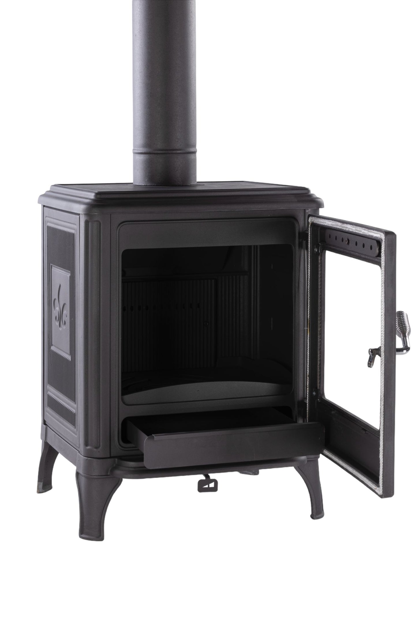 Design-Kaminofen Klassik Kamin Ofen Kaminofen Guss Ofen 7kW EEK A+ 130mm