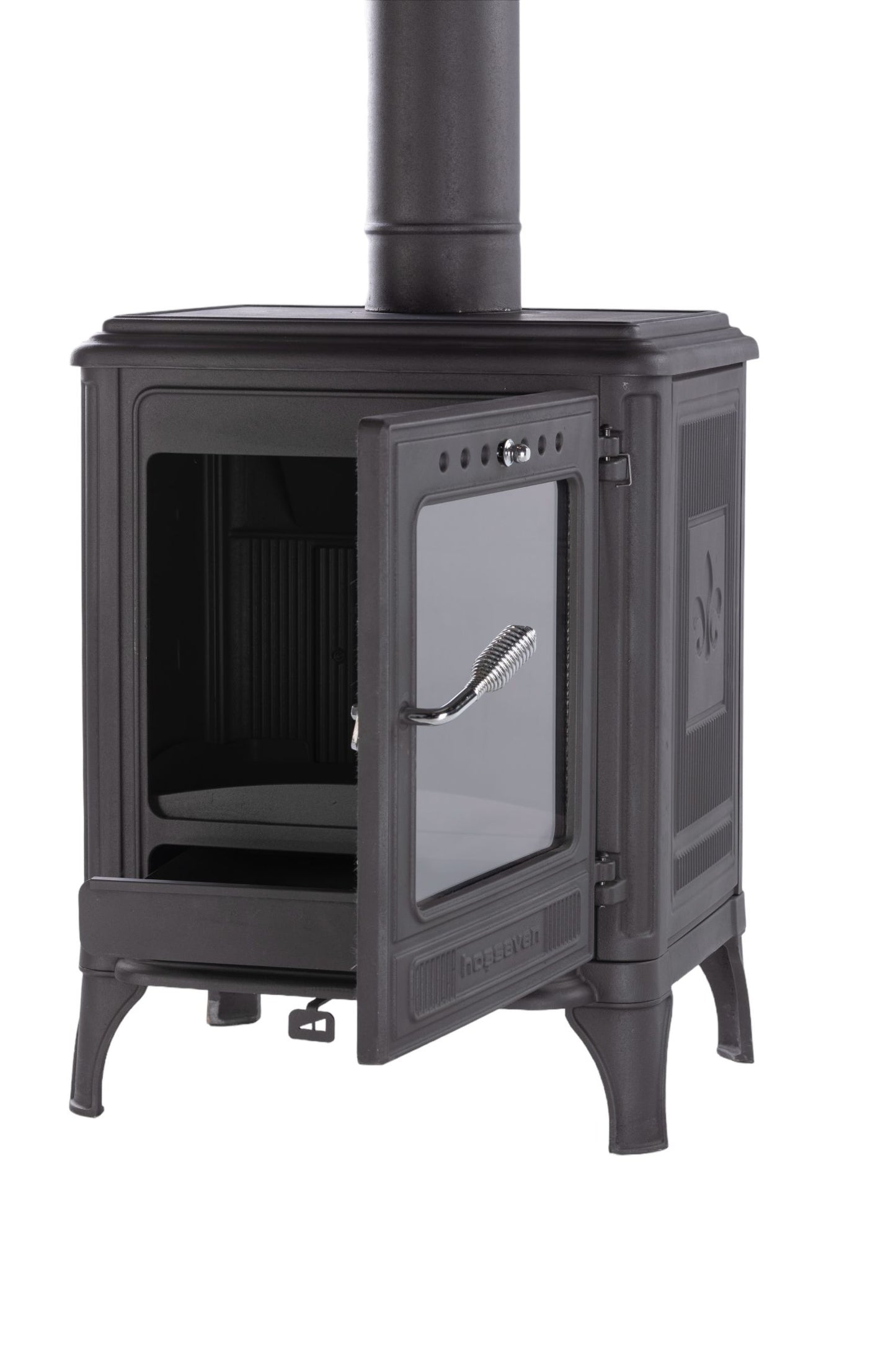 Design-Kaminofen Klassik Kamin Ofen Kaminofen Guss Ofen 7kW EEK A+ 130mm