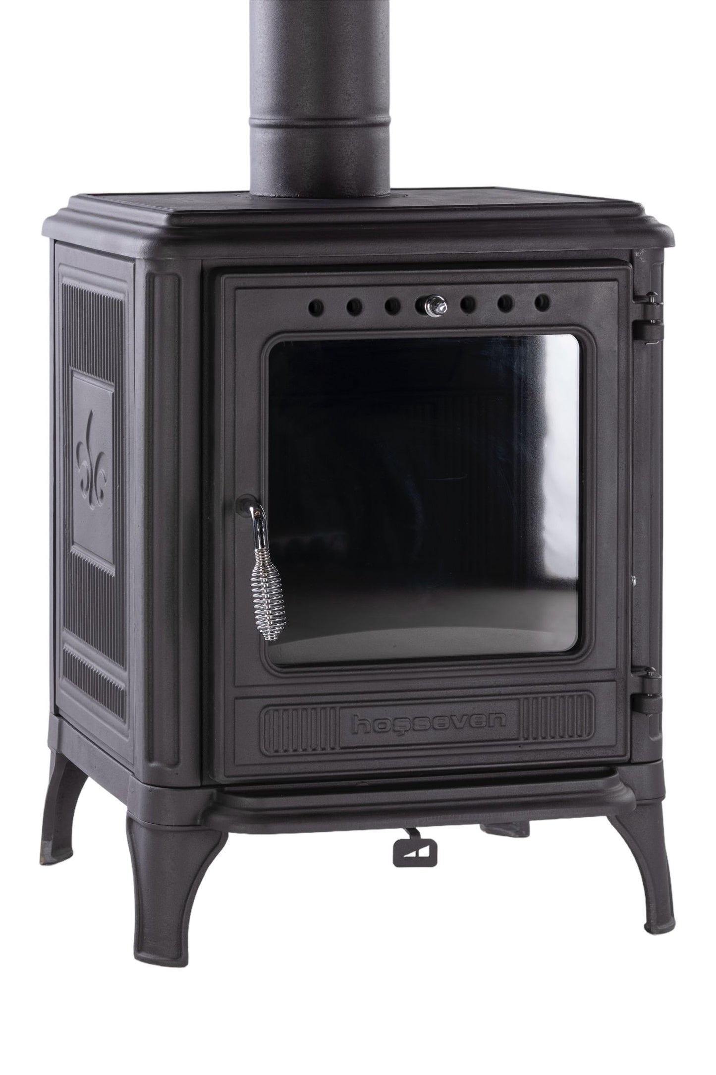 Design-Kaminofen Klassik Kamin Ofen Kaminofen Guss Ofen 7kW EEK A+ 130mm