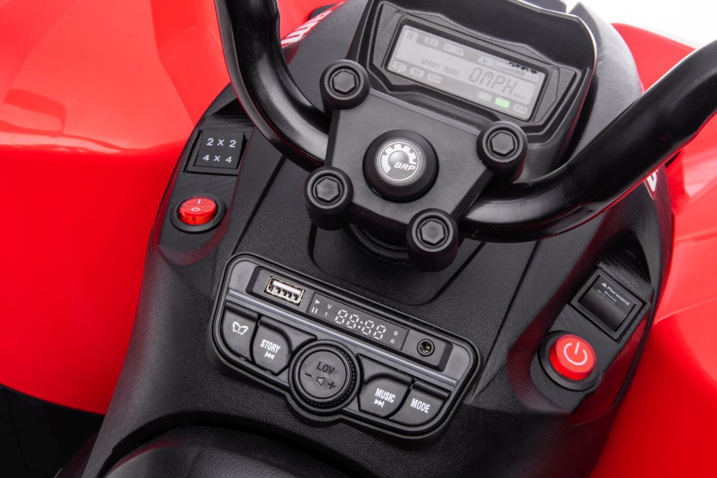 CAN AM Kinder Elektroquad MP3 Offroad ATV Quad Rot 2x45W 12V