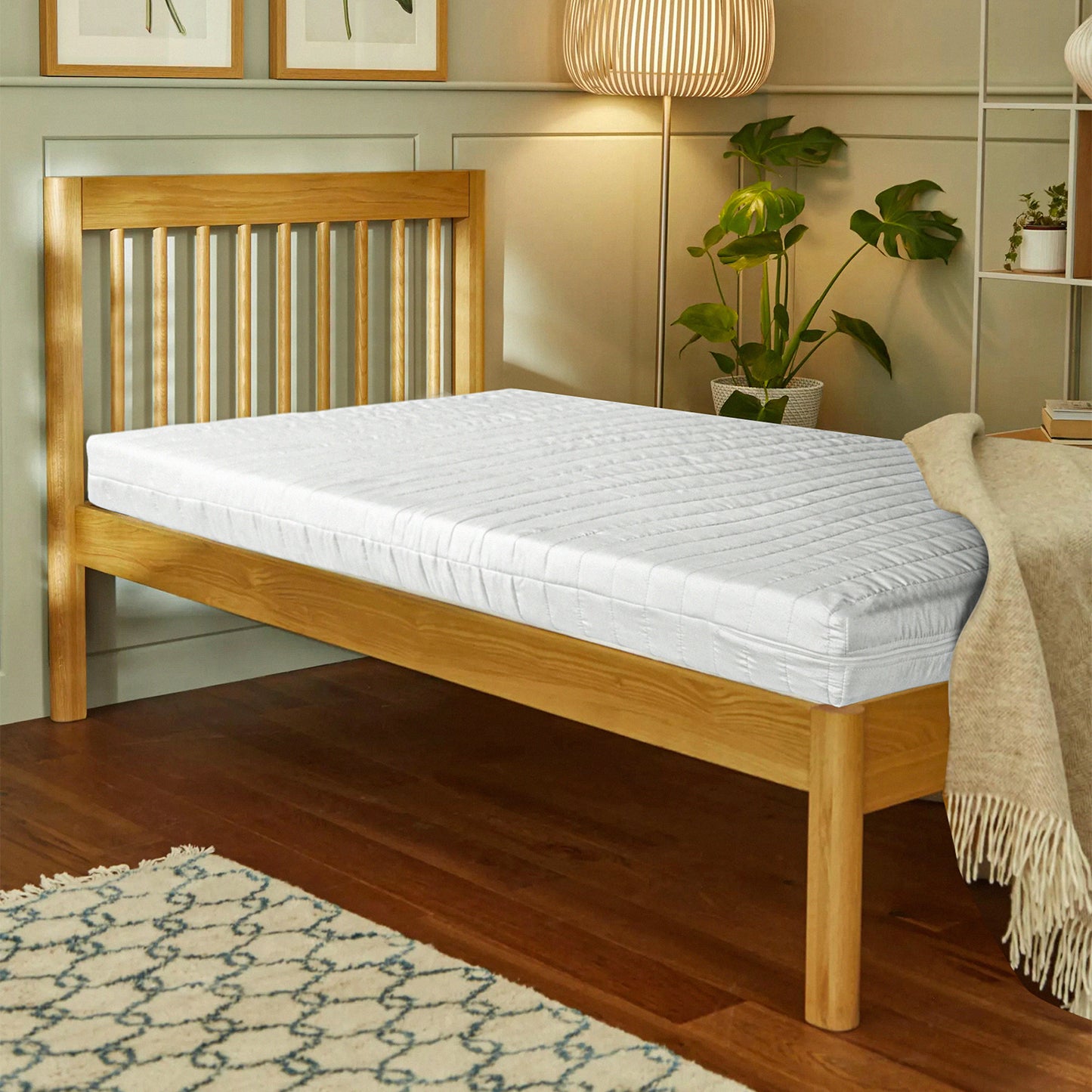 Komfort Matratze Komfortschaum Rollmatratze Härtegrad (H3) Weiß 140x200 cm 15cm