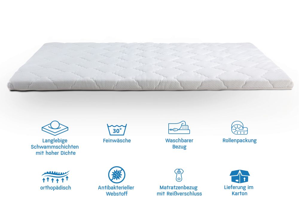 Orthopädischer Matratzentopper Matratzen Auflage Matratzen Topper Matratzenschoner 140x200