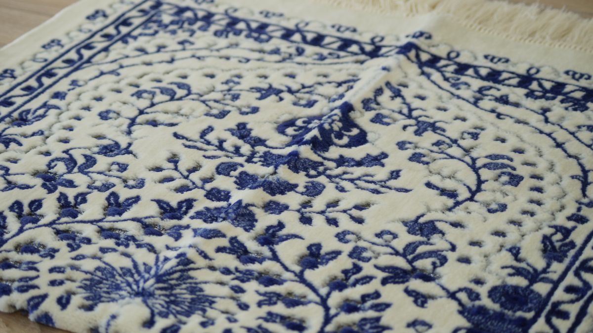 Gebetsteppich Gebetsmatte Muslim Seccade Namaz Gebet weich Kets Kadifeteks