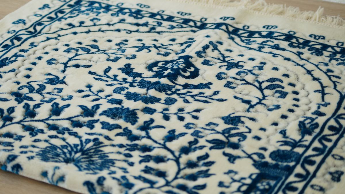 Gebetsteppich Gebetsmatte Muslim Seccade Namaz Gebet weich Kets Kadifeteks