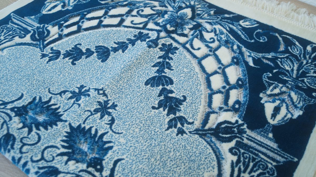 Gebetsteppich Gebetsmatte Muslim Seccade Namaz Gebet weich Kets Kadifeteks