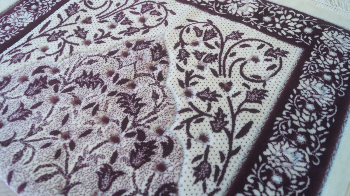 Gebetsteppich Gebetsmatte Muslim Seccade Namaz Gebet weich Kets Kadifeteks