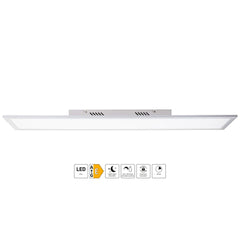 Brilliant Flat LED Deckenaufbau-Paneel 100x25cm silber