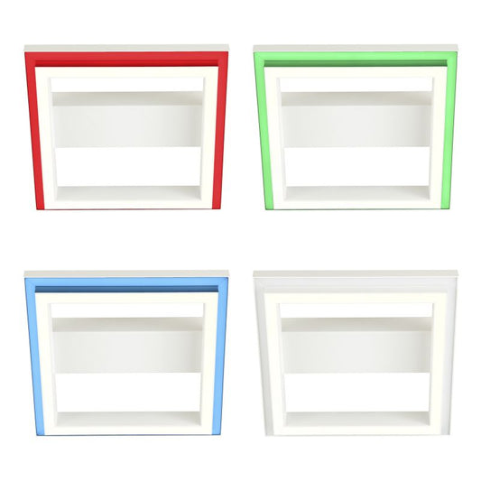 Brilliant Pallas LED Wand- und Deckenleuchte 30x30cm sand/weiß