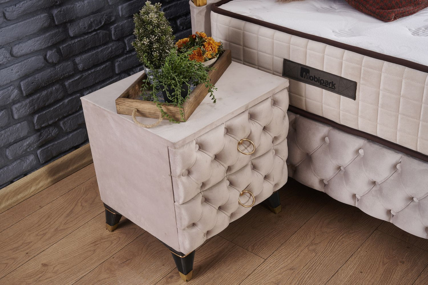 Boxspringbett Baza Yatak Boxspring Bett 160x200 Komplett Set Frezya