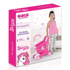 Unicorn Einhorn Kinder Supermarkt Einkaufswagen Kinderwagen Neu Rosa Kunststoff
