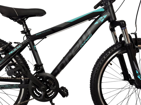 mountainbike 24 zoll schwarz 24 Zoll Mountainbike Fahrrad Alu Rad 24" MTB Bike Gabelfederung 21Gang – NestWay